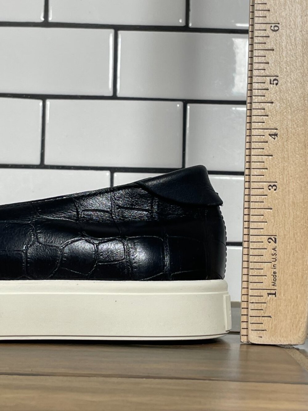 Cole Haan Grandpro Spectator 2.0 Shoes Womens Size 8 Black Croc Embossed Sneaker - Picture 9 of 12